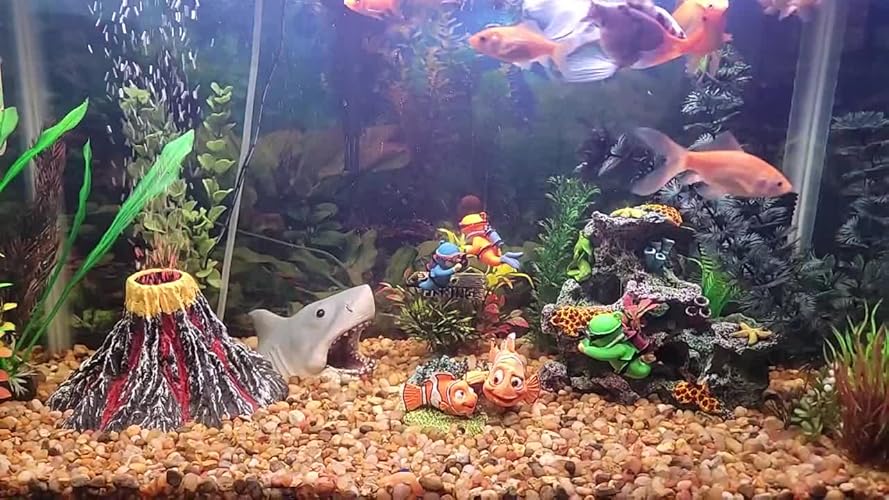 4 Pack Floating Fish Tank Decorations,Cute Little Diver Aquarium Decoration Cartoon Fish Playmate with Floating Device Fish Tank Accessories : Amazon.in: Pet Supplies